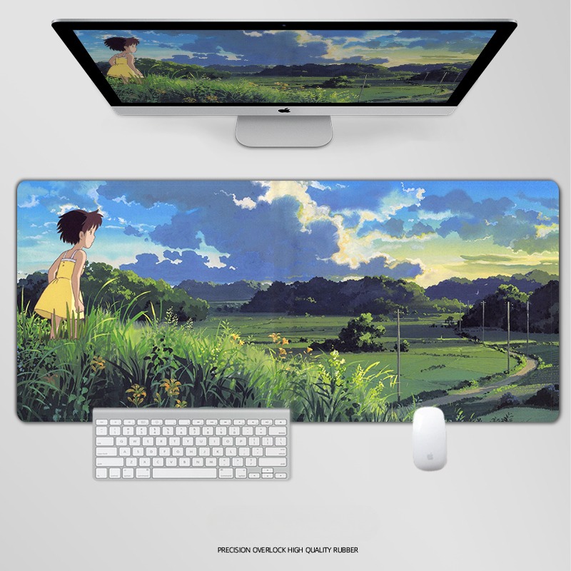 龍貓電競超大遊戲加厚防滑鼠標墊