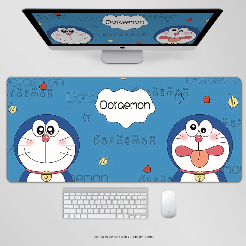 哆啦A夢電競超大遊戲加厚防滑鼠標墊