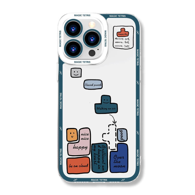 俄羅斯方塊天使眼透明防摔軟殼