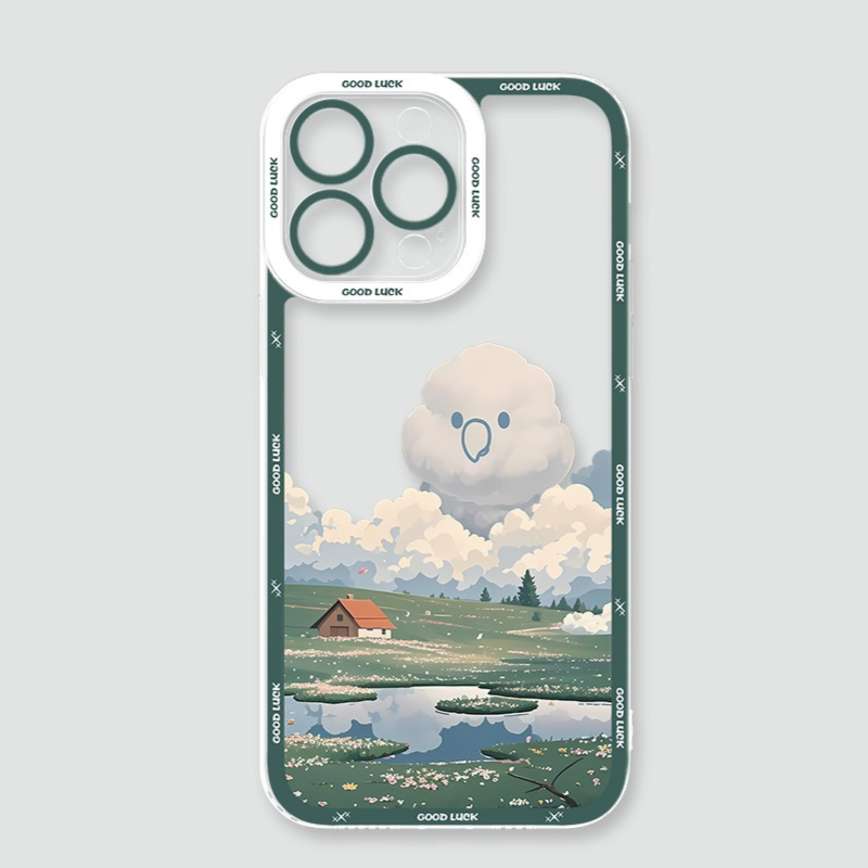 雲朵萌寵天使眼透明防摔軟殼