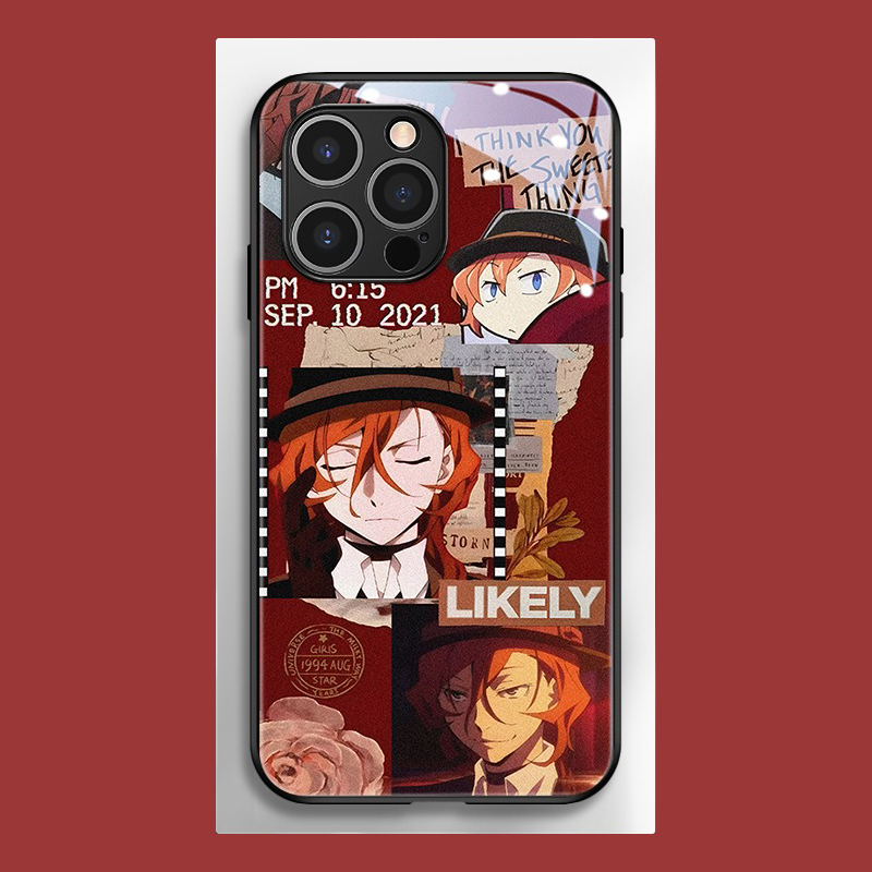 文豪野犬新款高清全包防摔玻璃殼