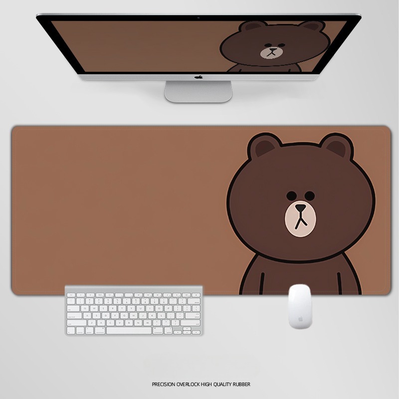 布朗熊電競超大遊戲加厚防滑鼠標墊