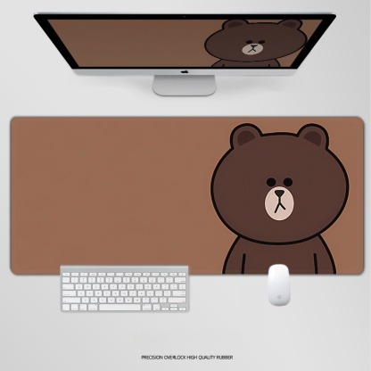 布朗熊電競超大遊戲加厚防滑鼠標墊