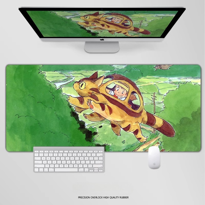 龍貓電競超大遊戲加厚防滑鼠標墊