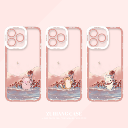 玫瑰花天使眼透明防摔軟殼