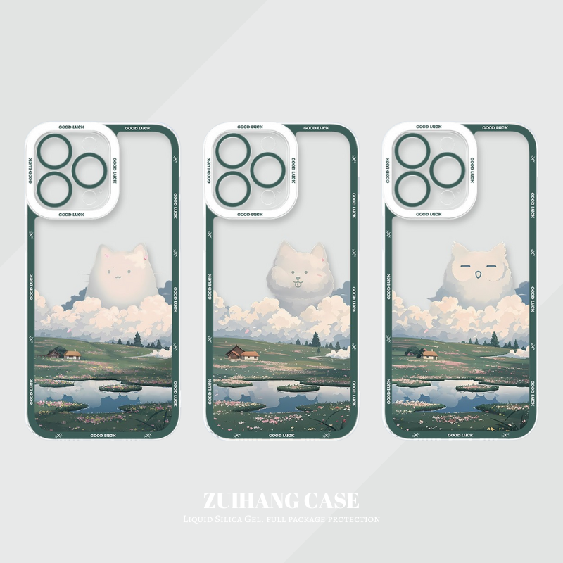 雲朵萌寵天使眼透明防摔軟殼