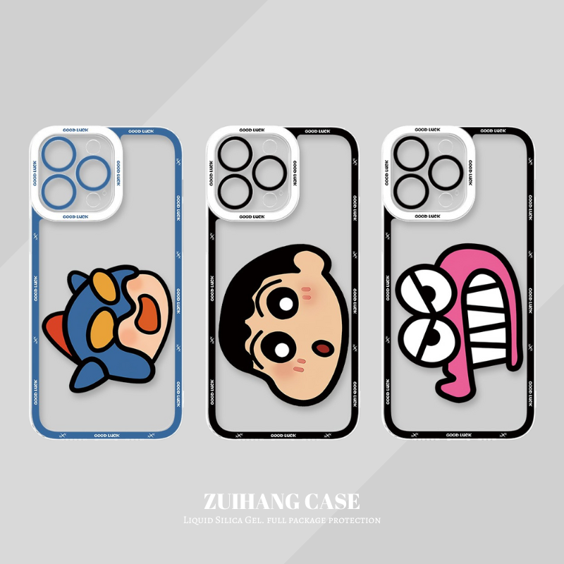 大臉卡通天使眼透明防摔軟殼