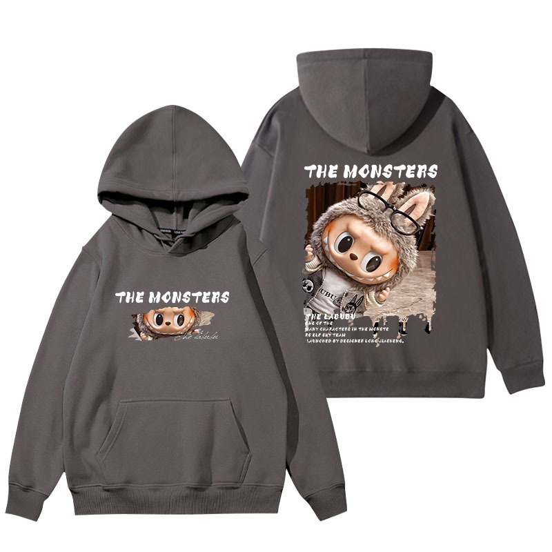 labubu新款 寬鬆百搭 秋冬款 寬鬆連帽T