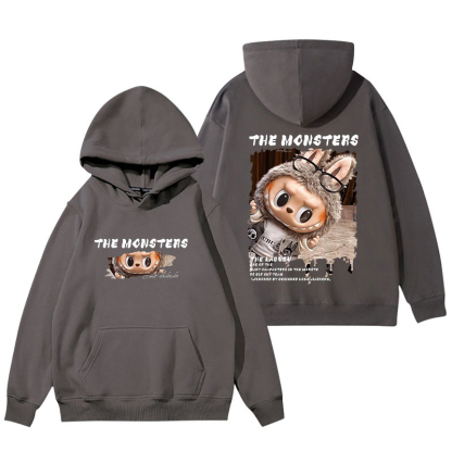 labubu新款 寬鬆百搭 秋冬款 寬鬆連帽T