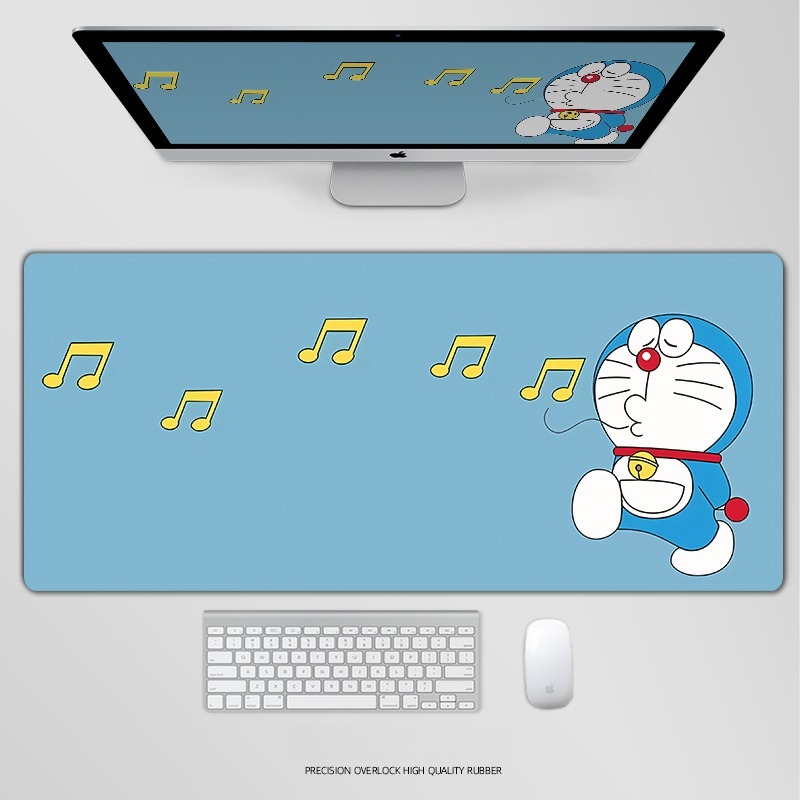 哆啦A夢電競超大遊戲加厚防滑鼠標墊