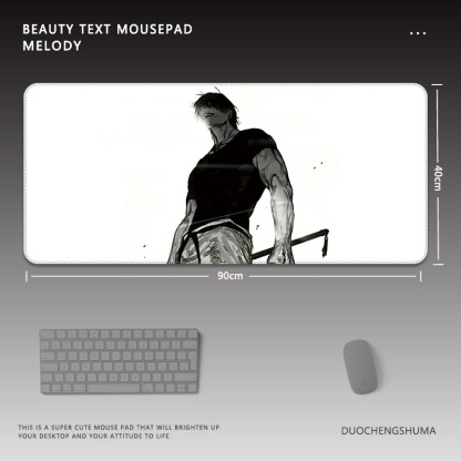 古風動漫電競超大遊戲加厚防滑鼠標墊