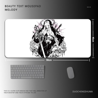 暗黑風哥特電競超大遊戲加厚防滑鼠標墊