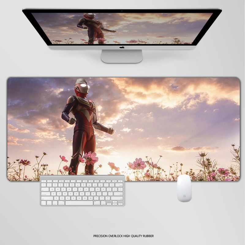 奥特曼電競超大遊戲加厚防滑鼠標墊