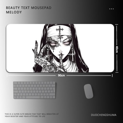 暗黑風哥特電競超大遊戲加厚防滑鼠標墊