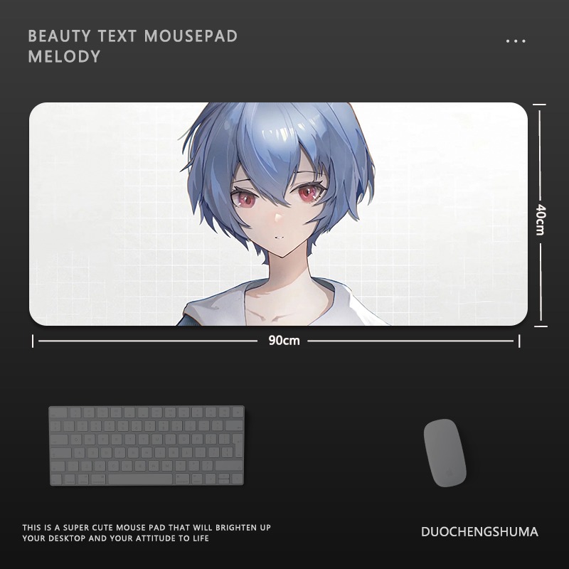 EVA新世紀福音戰士電競超大遊戲加厚防滑鼠標墊