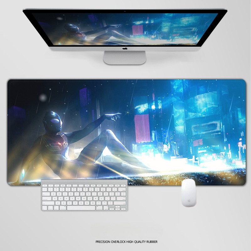 奥特曼電競超大遊戲加厚防滑鼠標墊