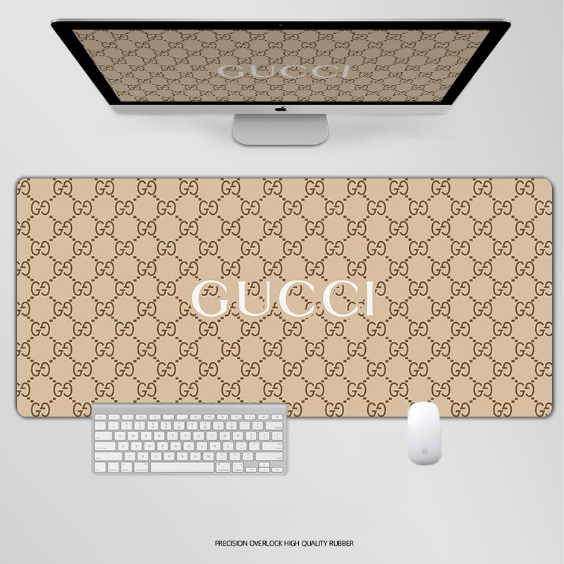 古馳電競超大遊戲加厚防滑鼠標墊