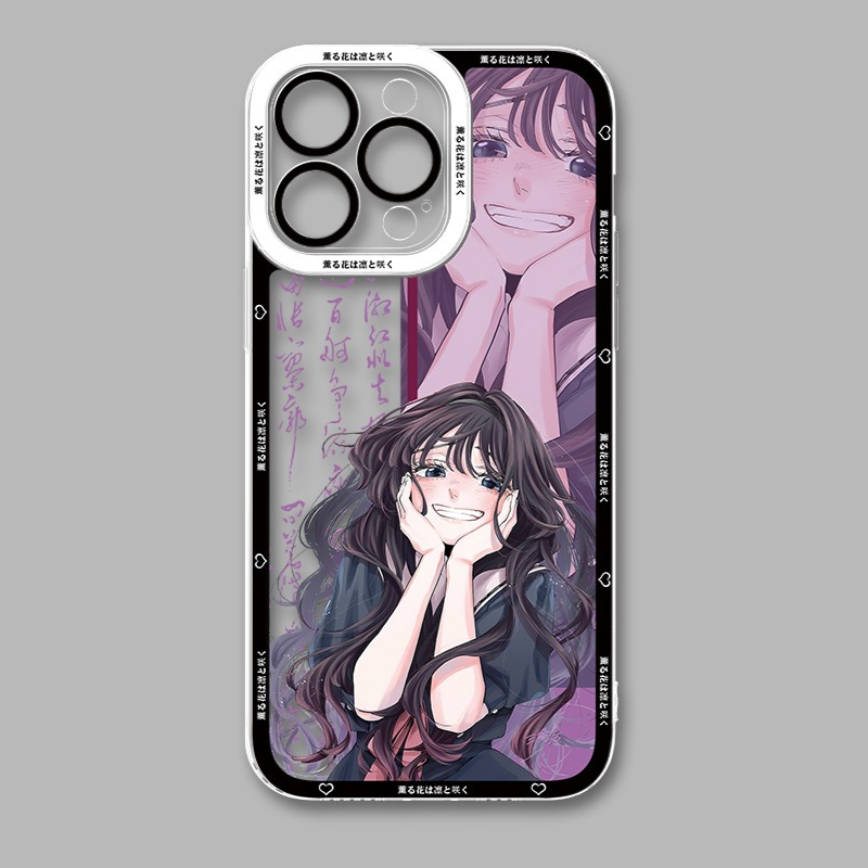 薰香花朵凜然綻放天使眼透明防摔軟殼