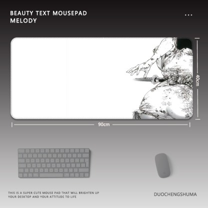 古風動漫電競超大遊戲加厚防滑鼠標墊