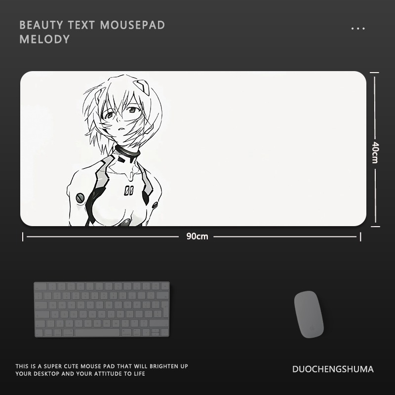 EVA新世紀福音戰士電競超大遊戲加厚防滑鼠標墊