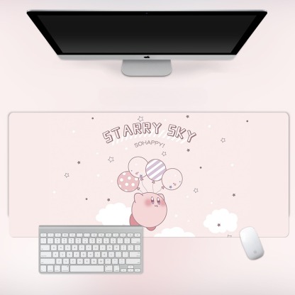 星之卡比電競超大遊戲加厚防滑鼠標墊