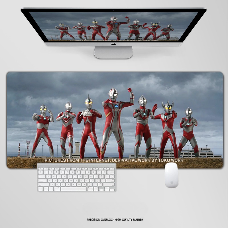 奥特曼電競超大遊戲加厚防滑鼠標墊