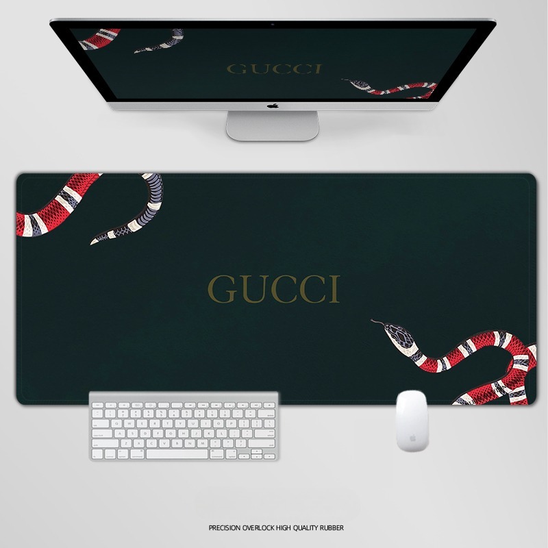 古馳電競超大遊戲加厚防滑鼠標墊