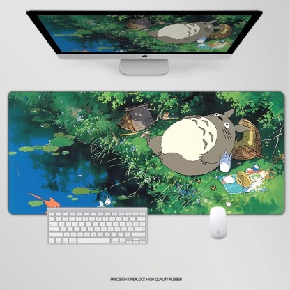 龍貓電競超大遊戲加厚防滑鼠標墊