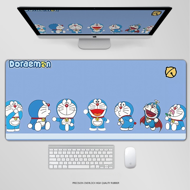 哆啦A夢電競超大遊戲加厚防滑鼠標墊