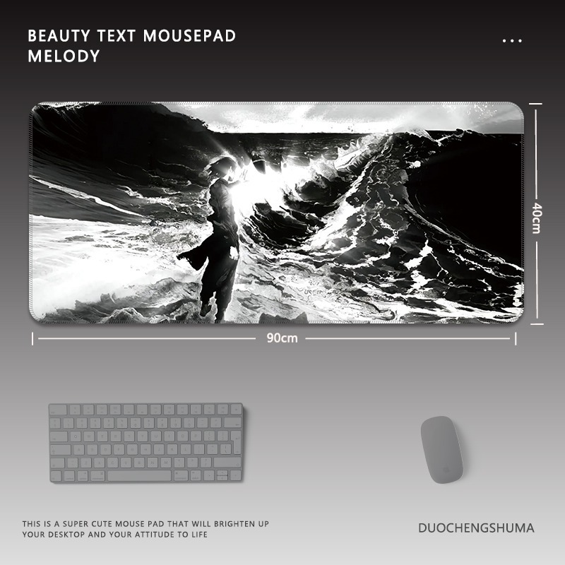 古風動漫電競超大遊戲加厚防滑鼠標墊