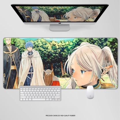 葬送的芙莉蓮鼠標墊辛美爾菲倫伏拉梅鍵盤墊超大電競遊戲桌墊定製