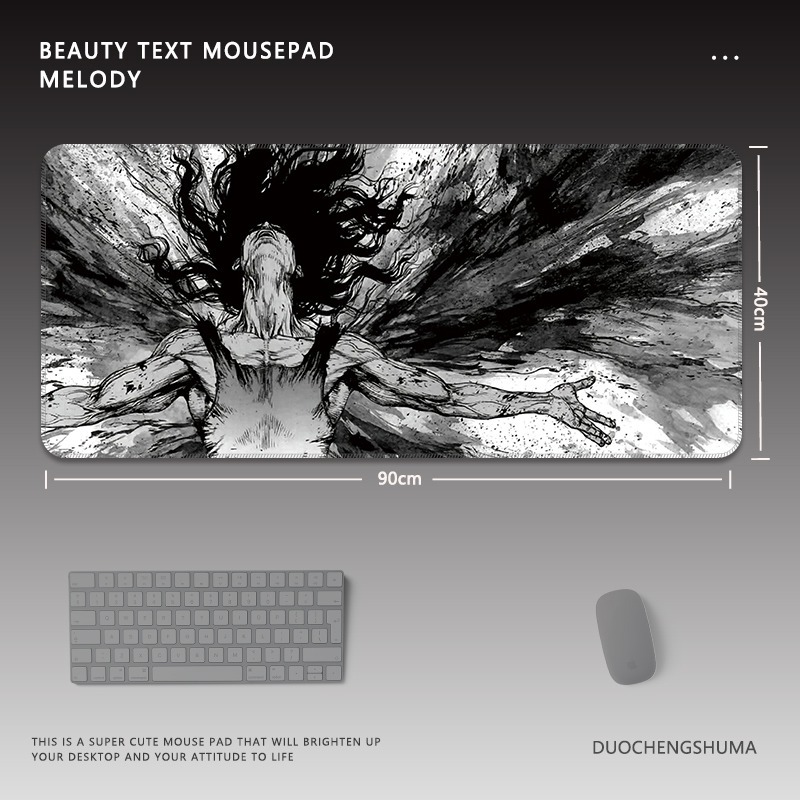 古風動漫電競超大遊戲加厚防滑鼠標墊