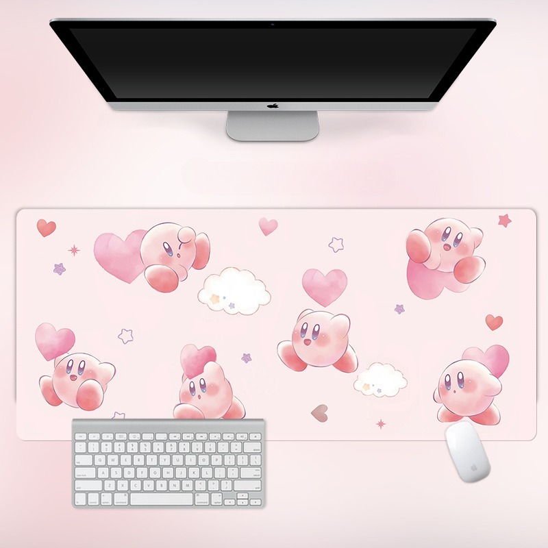 星之卡比電競超大遊戲加厚防滑鼠標墊