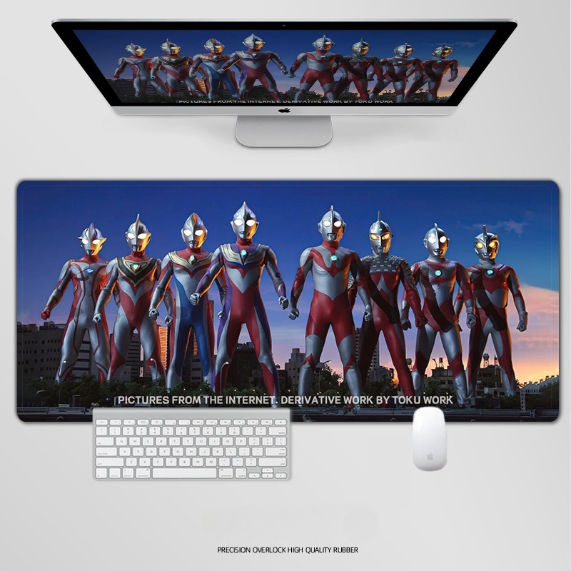 奥特曼電競超大遊戲加厚防滑鼠標墊