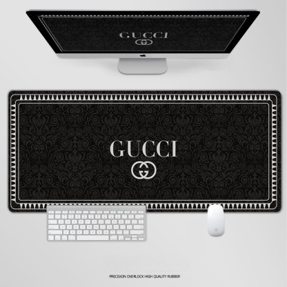 古馳電競超大遊戲加厚防滑鼠標墊