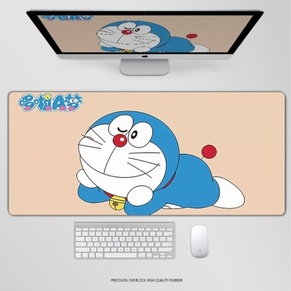 哆啦A夢電競超大遊戲加厚防滑鼠標墊