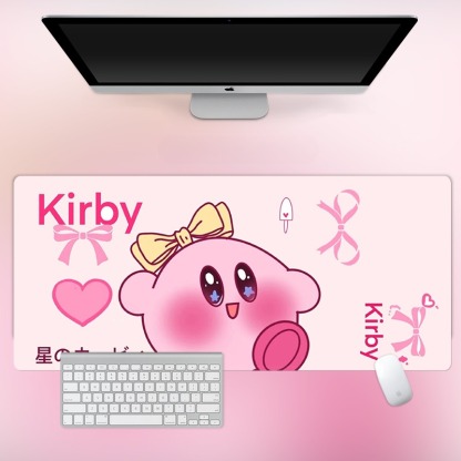 星之卡比電競超大遊戲加厚防滑鼠標墊