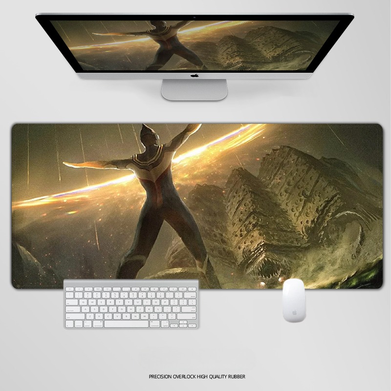 奥特曼電競超大遊戲加厚防滑鼠標墊