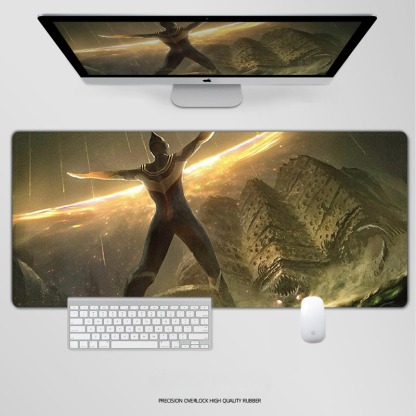 奥特曼電競超大遊戲加厚防滑鼠標墊