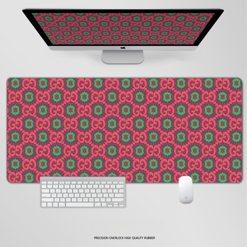 古馳電競超大遊戲加厚防滑鼠標墊