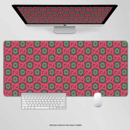 古馳電競超大遊戲加厚防滑鼠標墊