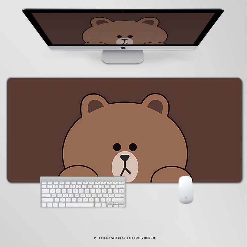 布朗熊電競超大遊戲加厚防滑鼠標墊
