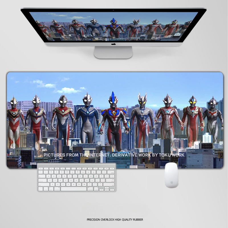 奥特曼電競超大遊戲加厚防滑鼠標墊
