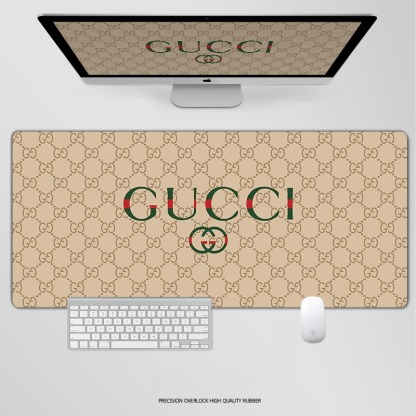 古馳電競超大遊戲加厚防滑鼠標墊