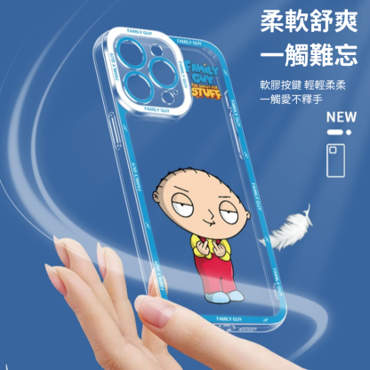 惡搞之家天使眼透明防摔軟殼