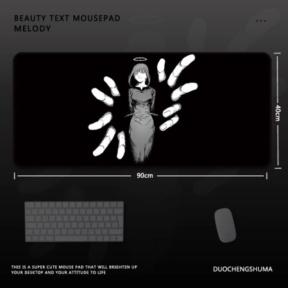 電鋸人瑪奇瑪電競超大遊戲加厚防滑鼠標墊