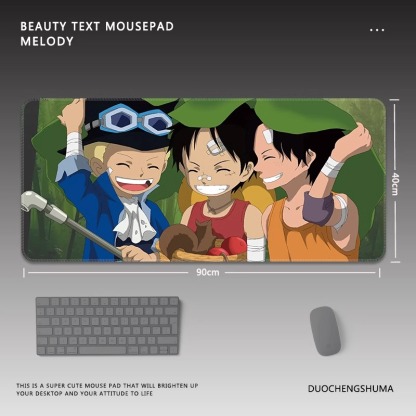 航海王電競超大遊戲加厚防滑鼠標墊