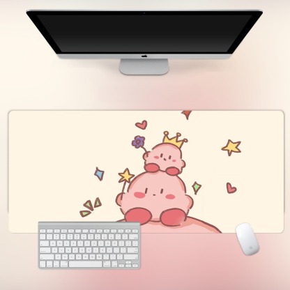 星之卡比電競超大遊戲加厚防滑鼠標墊