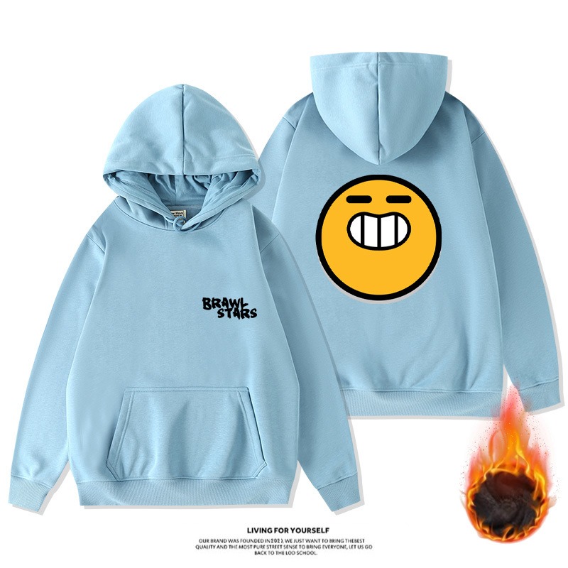 荒野亂鬥新款 寬鬆百搭 秋冬款 加絨加厚連帽T