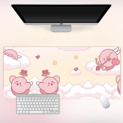 星之卡比電競超大遊戲加厚防滑鼠標墊